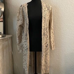 Floral Beige Cardigan